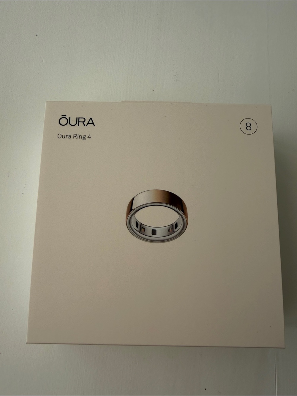 Oura Ring 4 in Rose size 8